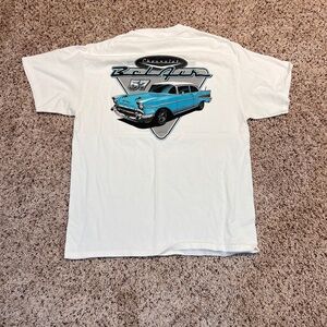 Chevrolet Bel Air 57 White Graphic Tee